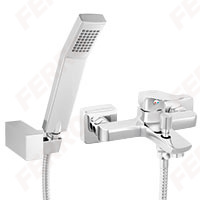 VITTO VERDELINE - Wall-mounted bath mixer with a switch in the spout, chrome