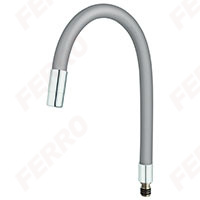 Elastico - flexible spout for sink mixers, silver