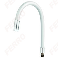 Elastico - flexible spout for sink mixers, white