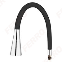 Elastico II - flexible spout for sink mixer, black