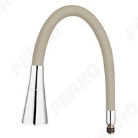 Elastico II - flexible spout for sink mixer, beige