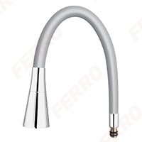 Elastico II - flexible spout for sink mixer, silver